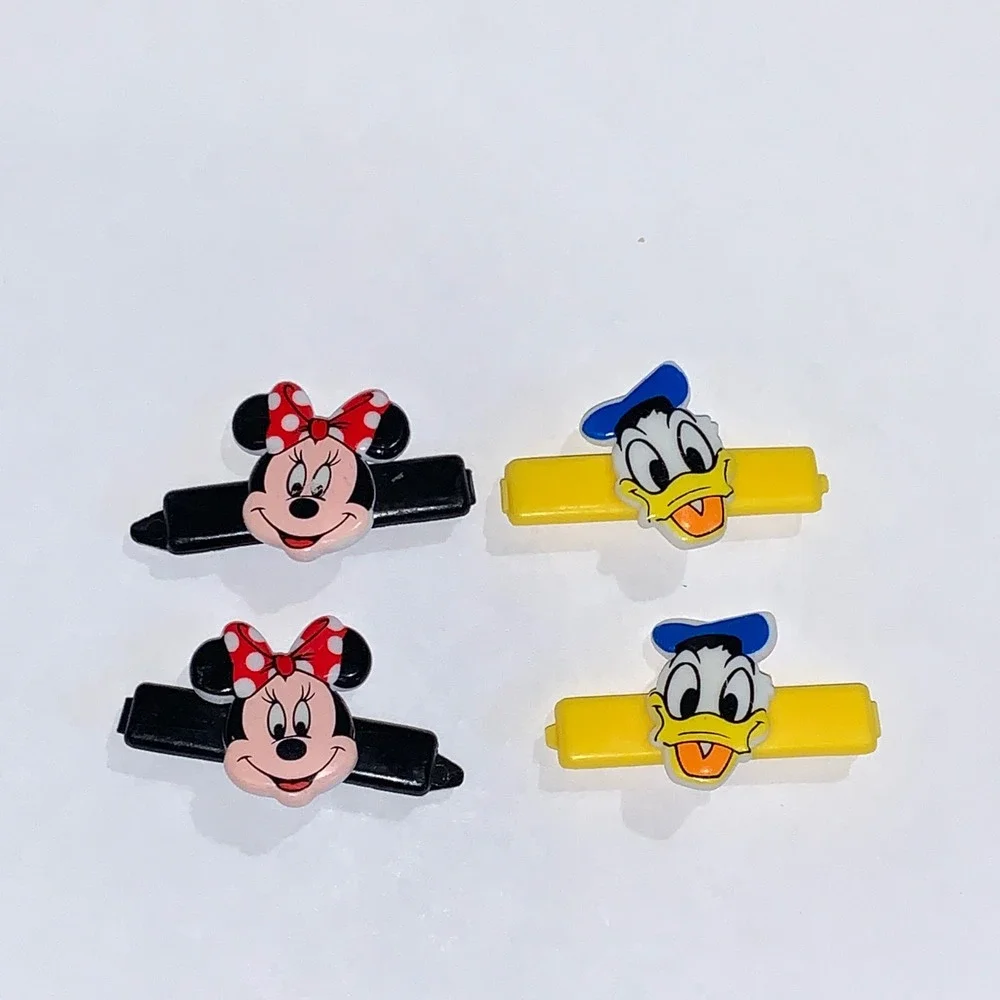 Vintage Goody Plastic Barrettes Kids Girls Hair Clips Minnie‎ Donald Lot Disney